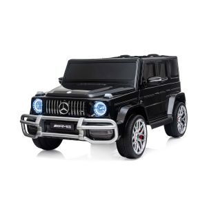 Електрически джип за две деца MERCEDES G63, EVA гуми , ЧЕРЕН 