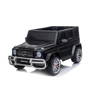 Електрически джип за две деца MERCEDES G63, EVA гуми , ЧЕРЕН 