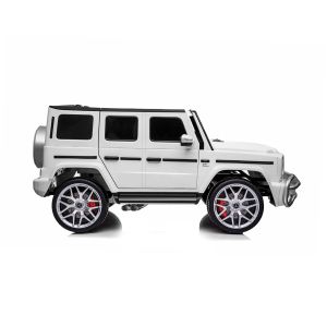 Електрически джип за две деца MERCEDES G63, EVA гуми , БЯЛ
