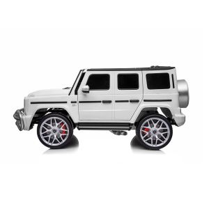 Електрически джип за две деца MERCEDES G63, EVA гуми , БЯЛ