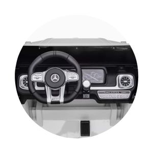 Електрически джип за две деца MERCEDES G63, EVA гуми , БЯЛ