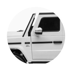Електрически джип за две деца MERCEDES G63, EVA гуми , ЧЕРЕН 