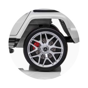 Електрически джип за две деца MERCEDES G63, EVA гуми , ЧЕРЕН 