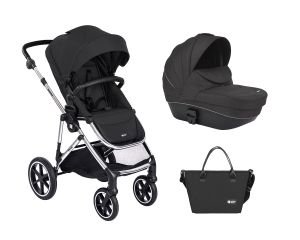 Комбинирана количка 2в1 с кош за новородено Thea , Black
