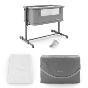 KinderKraft NESTEE GROW 2 бебешка кошара DARK GREY