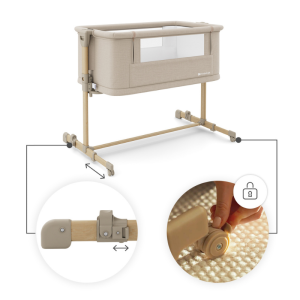 KinderKraft NESTEE GROW 2 бебешка кошара BEIGE