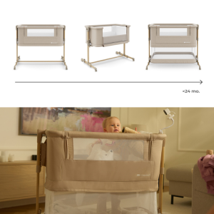 KinderKraft NESTEE GROW 2 бебешка кошара BEIGE