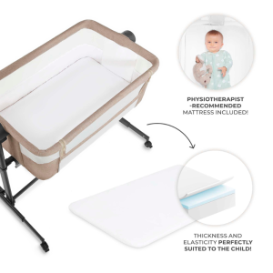KinderKraft NESTEE UP 2 бебешка кошара BEIGE