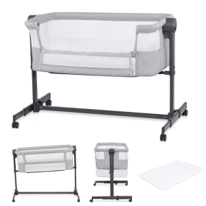 KinderKraft NESTEE UP 2 бебешка кошара GREY