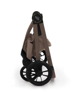 CAM - ZAC , Deep Taupe 003 - Бебешка количка 2в1 със сгъваем кош за новородено