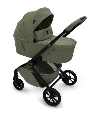 CAM - ZAC , Sage Green 001 - Бебешка количка 2в1 със сгъваем кош за новородено