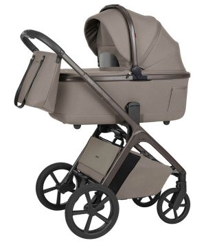CARRELLO VECTOR CRL - Бебешка количка 2в1 със сгъваем кош за новородено , Flannel Beige