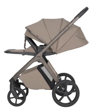 CARRELLO VECTOR CRL - Бебешка количка 2в1 със сгъваем кош за новородено , Flannel Beige
