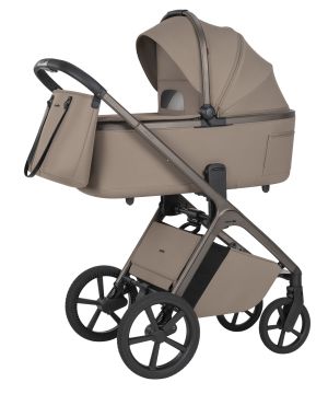 CARRELLO VECTOR CRL - Бебешка количка 2в1 със сгъваем кош за новородено , Flannel Beige