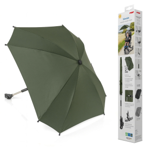 Reer 84283 ShineSafe+ чадър за бебешки колички UPF 80+ Forest Green