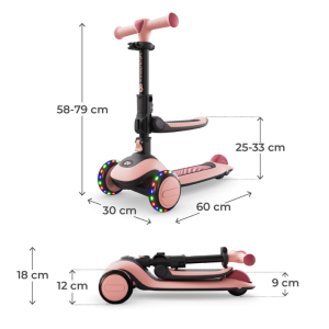 Kinderkraft HALLEY 2 тротинетка ROSE PINK
