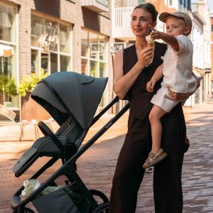 EASYWALKER - ZOEY GO , Pure Black , Детска количка 2в1 + ЧАНТА !