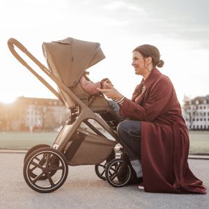 EASYWALKER - ZOEY , Pure Black , Детска количка 2в1 + ЧАНТА !