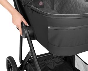 Комбинирана количка 3в1 с кош за новородено Chiara , Black 2027