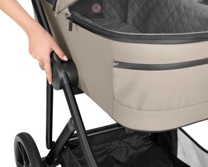 Комбинирана количка 3в1 с кош за новородено Chiara , Beige 2027