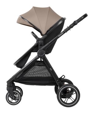  Комбинирана количка 3в1 с кош за новородено - Ava , Beige