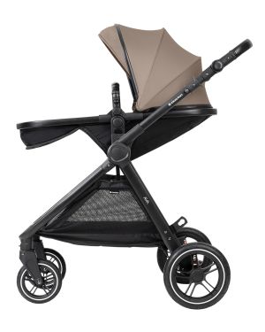  Комбинирана количка 3в1 с кош за новородено - Ava , Beige