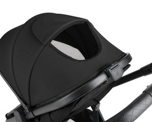 Комбинирана количка 3в1 с трансформиращ кош Eloe , Black 2027