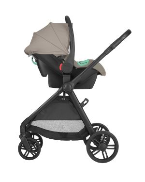 Комбинирана количка 3в1 с трансформиращ кош Eloe , Dark Beige 2027