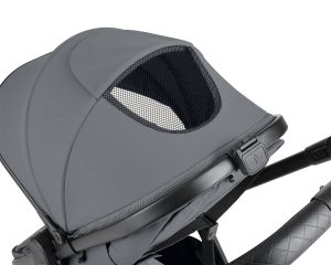 Комбинирана количка 3в1 с трансформиращ кош Eloe , Dark Grey 2027