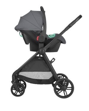 Комбинирана количка 3в1 с трансформиращ кош Eloe , Dark Grey 2027