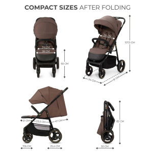 Kinderkraft TRIG 3 бебешка количка VELVET MOCCA