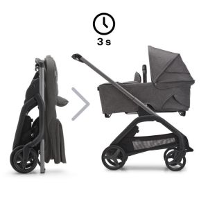 BUGABOO Dragonfly Plus , Heritage Black , Комбинирана бебешка количка 