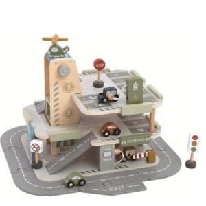 2Kids Toys Дървен гараж с коли