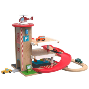 2Kids Toys Дървен гараж с релси