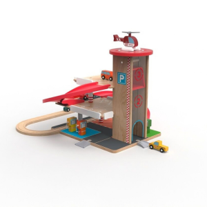 2Kids Toys Дървен гараж с релси