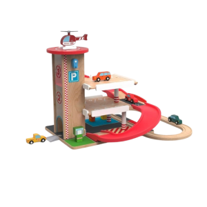 2Kids Toys Дървен гараж с релси