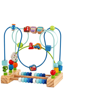 2Kids Toys Дървен детски лабиринт транспортни средства