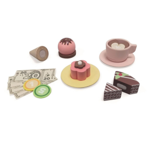 2Kids Toys Дървен комплект за игра Сладкарница  2в1