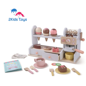 2Kids Toys Дървен комплект за игра Сладкарница  2в1