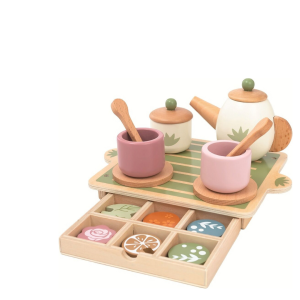 2Kids Toys Дървен комплект за игра чаено парти