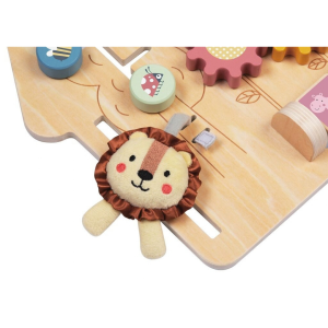 2Kids Toys Дървена занимателна дъска/ бизи борд  Lion's house