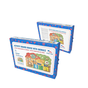 2Kids Toys Дървена занимателна дъска/ бизи борд Монтесори Animal House
