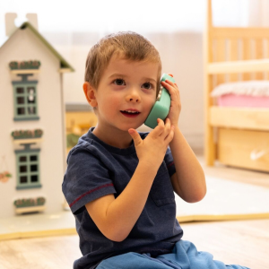 2Kids Toys Дървена занимателна дъска/ бизи борд Монтесори House, сива