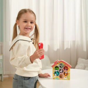 2Kids Toys Дървена занимателна игра Монтесори, Пчелички