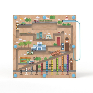 2Kids Toys Дървена магнитна игра CITY
