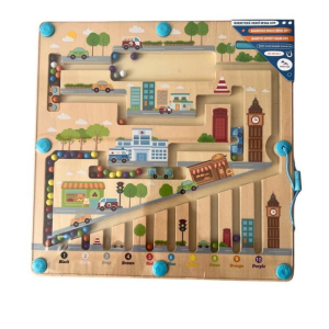 2Kids Toys Дървена магнитна игра CITY