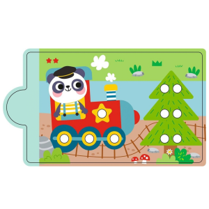 2Kids Toys Дървена магнитна игра Монтесори цветни топчета