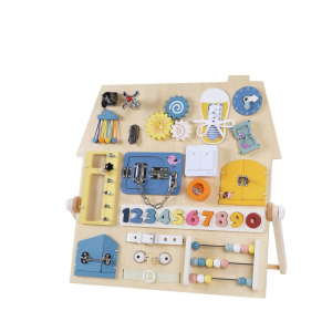 2Kids Toys Дървена сензорна дъска/ бизи борд Монтесори Little House
