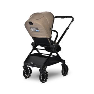 Комбинирана количка 2в1 с реверсивна дръжка REYA , BROWN + ПОДАРЪК Люлка Portofino