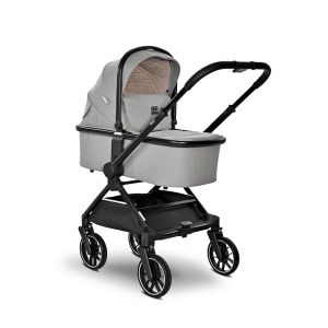 Комбинирана количка 2в1 с реверсивна дръжка REYA , GREY + ПОДАРЪК Люлка Portofino